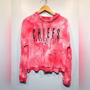 NFL Kansas City Chiefs Hoodie Sweatshirt Tie Dye Red Size‎ Medium